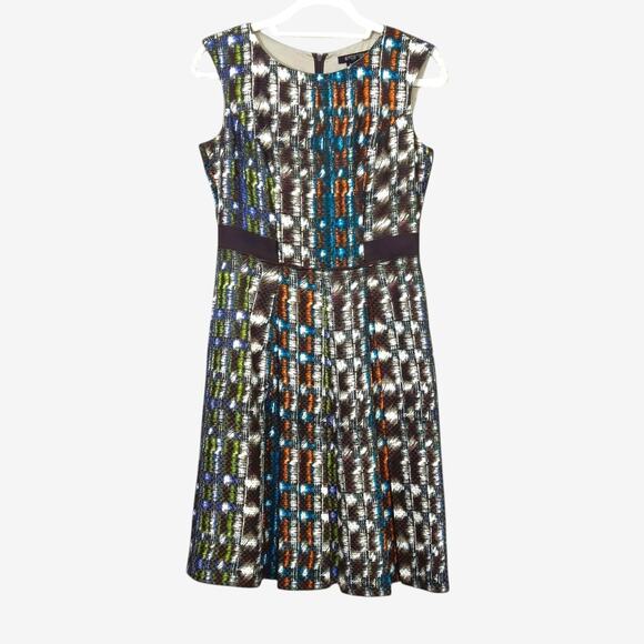 Etcetera Dresses & Skirts - ETCETERA Women’s Dress Office Chic Jewel Tone Fit Flare Sleeveless Zip Size 4